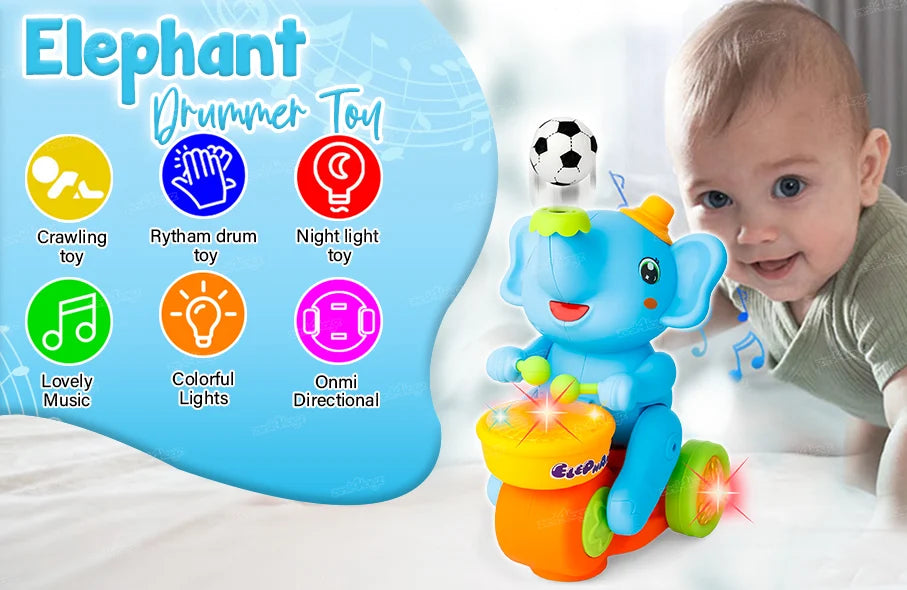 EleFunBeat™ Elephant Drummer Toy